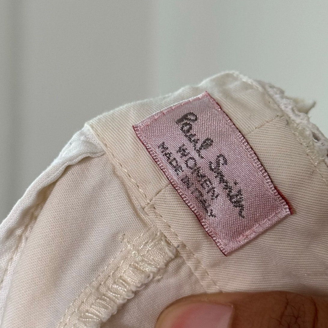 Vintage Paul Smith White Cargo Wrap Skirt (S)
