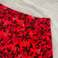 90s Red Floral Rom com Mini Skirt (XS)