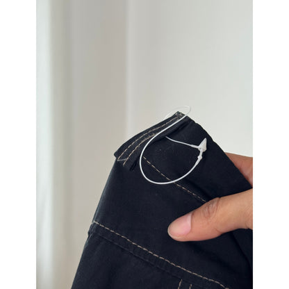 Vintage Black Cargo Pants Y2K Utility Pocket Trousers Euro Vintage (S) ⠀
