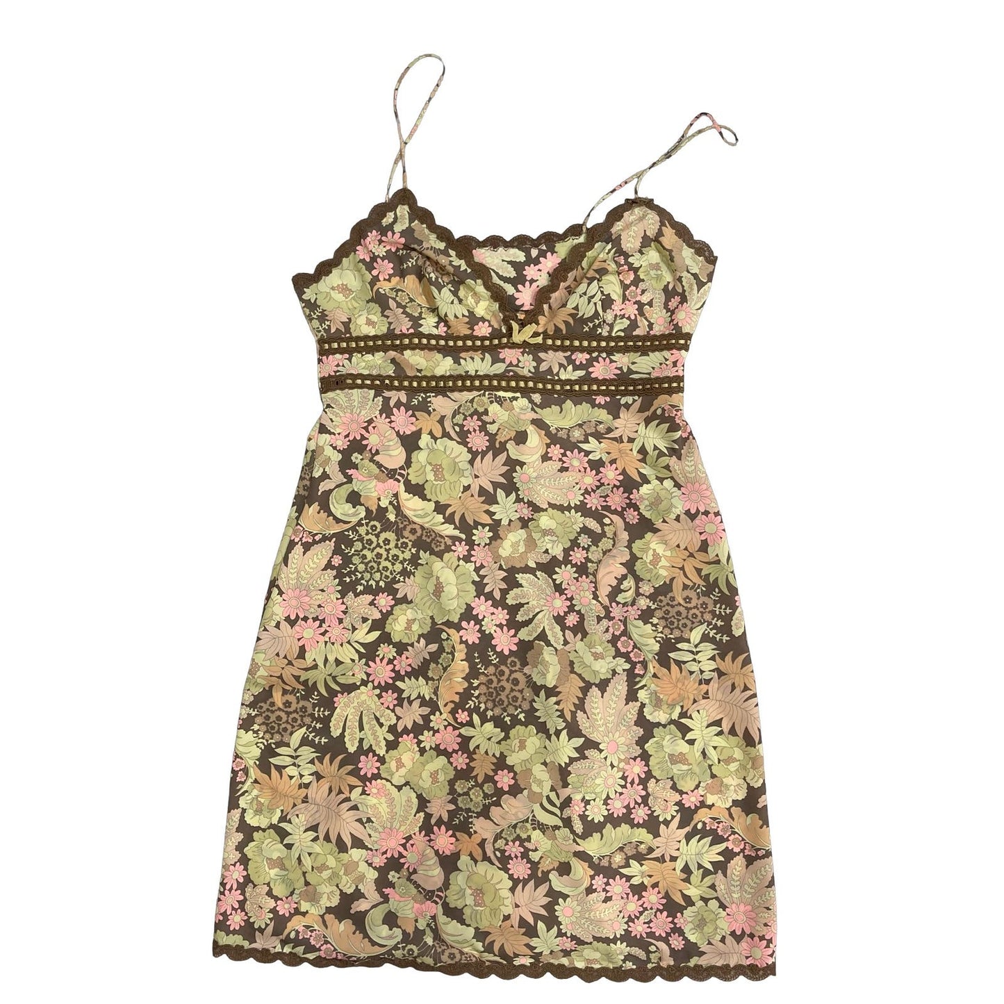 Vintage 60s floral slip dress (XS-M) Retro vibes Coquette