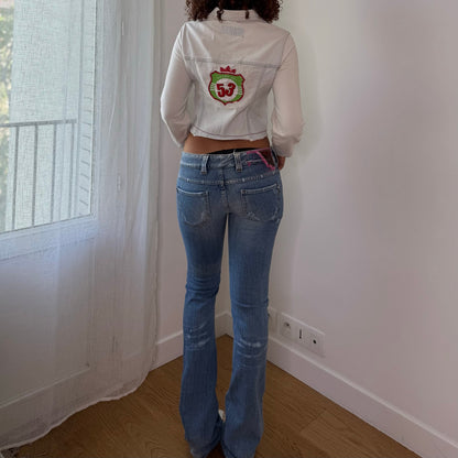 Vintage Phard White Denim Jacket (S)