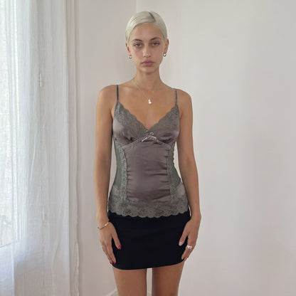 Vintage Italian Silk Satin Cami (S)