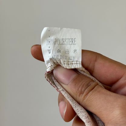 Vintage Italian rose-print mesh halter top (Small)