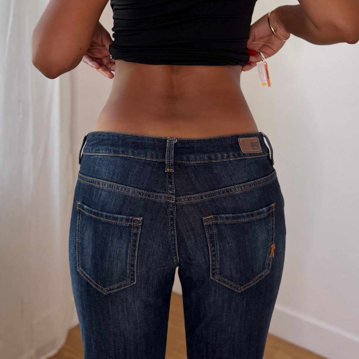 Euro Vintage Low Rise Flare Jeans