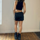 Italian Vintage Pinko black sequin mini skirt (S)