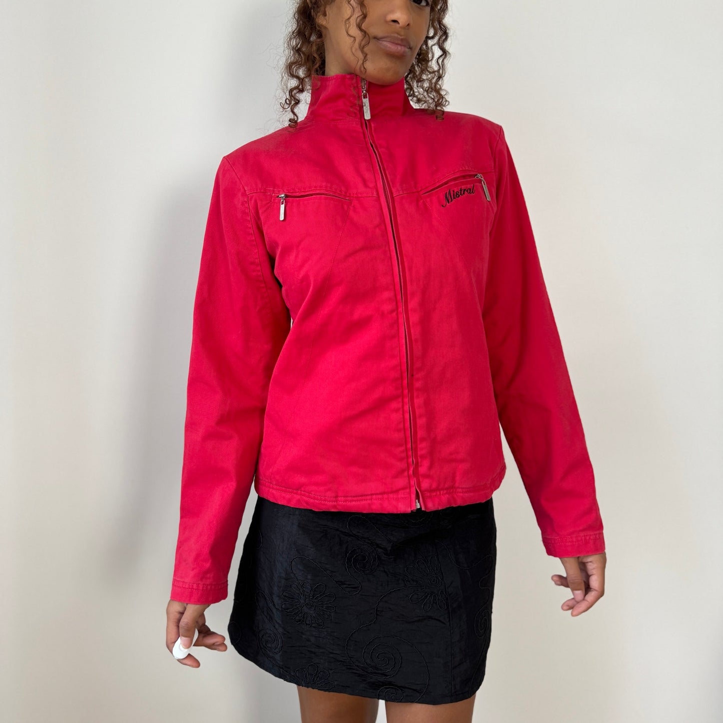 Vintage Mistral Moto Zip Jacket “Heaven Riders” (Small)