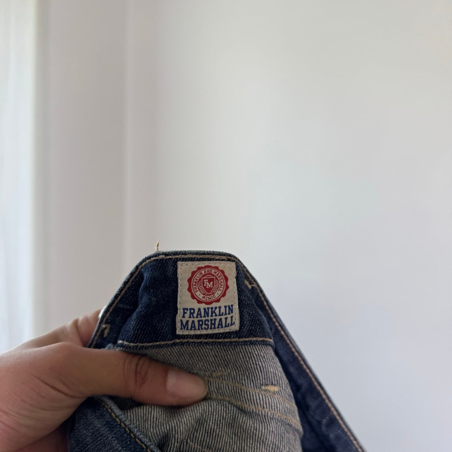Vintage Franklin & Marshall Denim Bermuda Shorts Made in Italy Y2K (S)