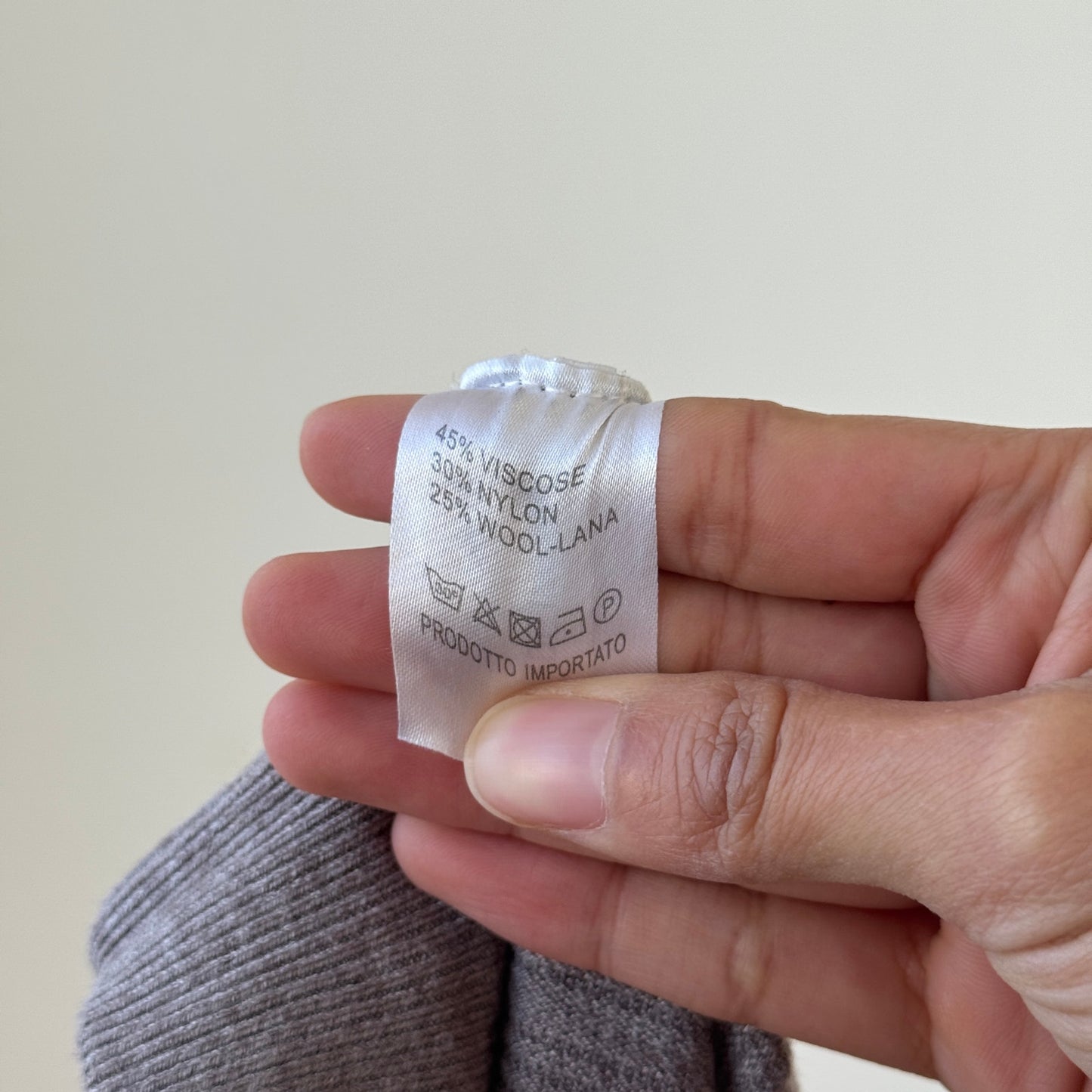 Vintage Italian Knit Wool Blend Skirt (Small)