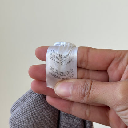 Vintage Italian Knit Wool Blend Skirt (Small)