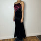 Italian Vintage velvet goth dress (XS/S)