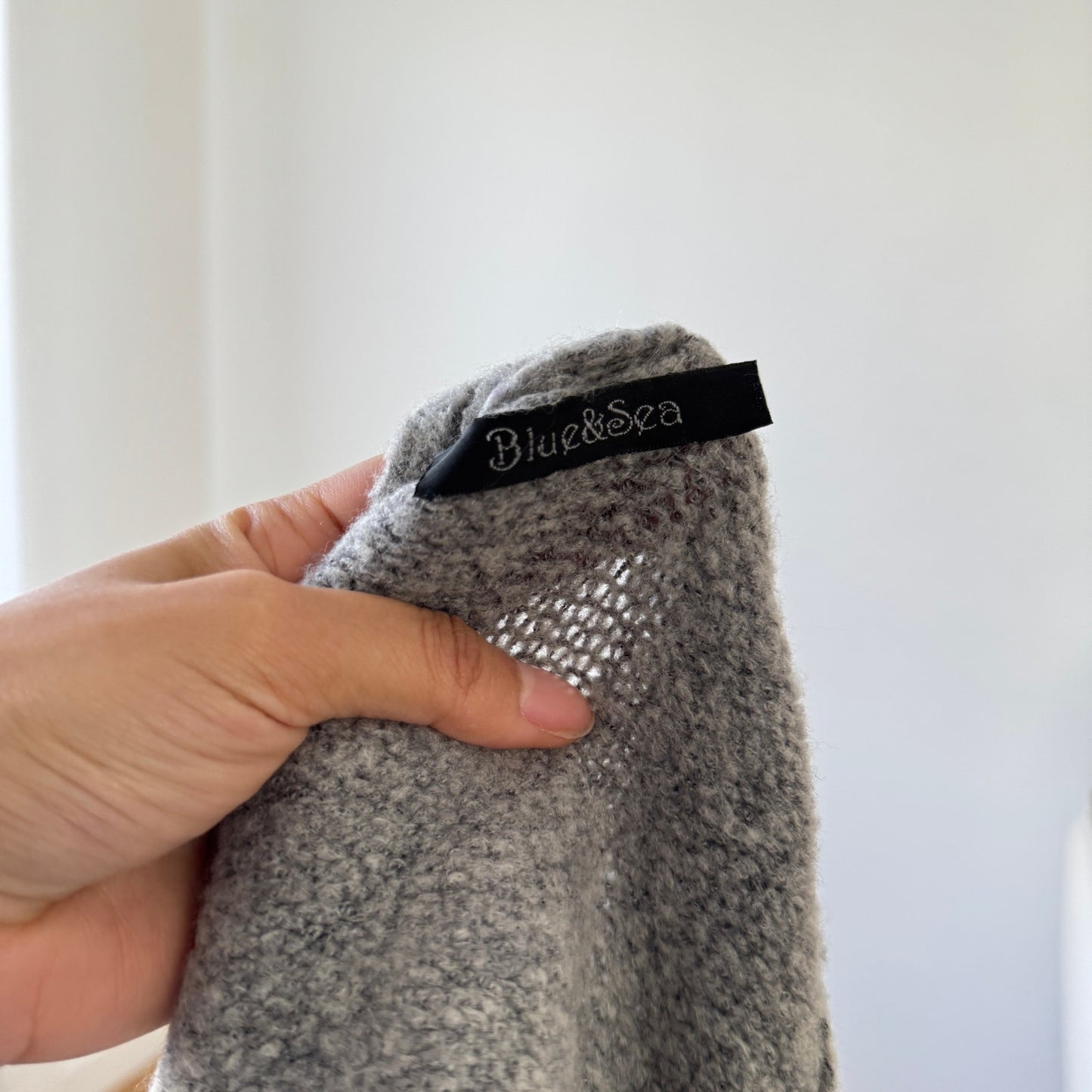 Italian vintage grey rhinestone embellished knit dress with matching bolero set (S)