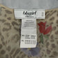 Blumarine drop waist cheetah & floral midi dress with long sleeves (XS/S)