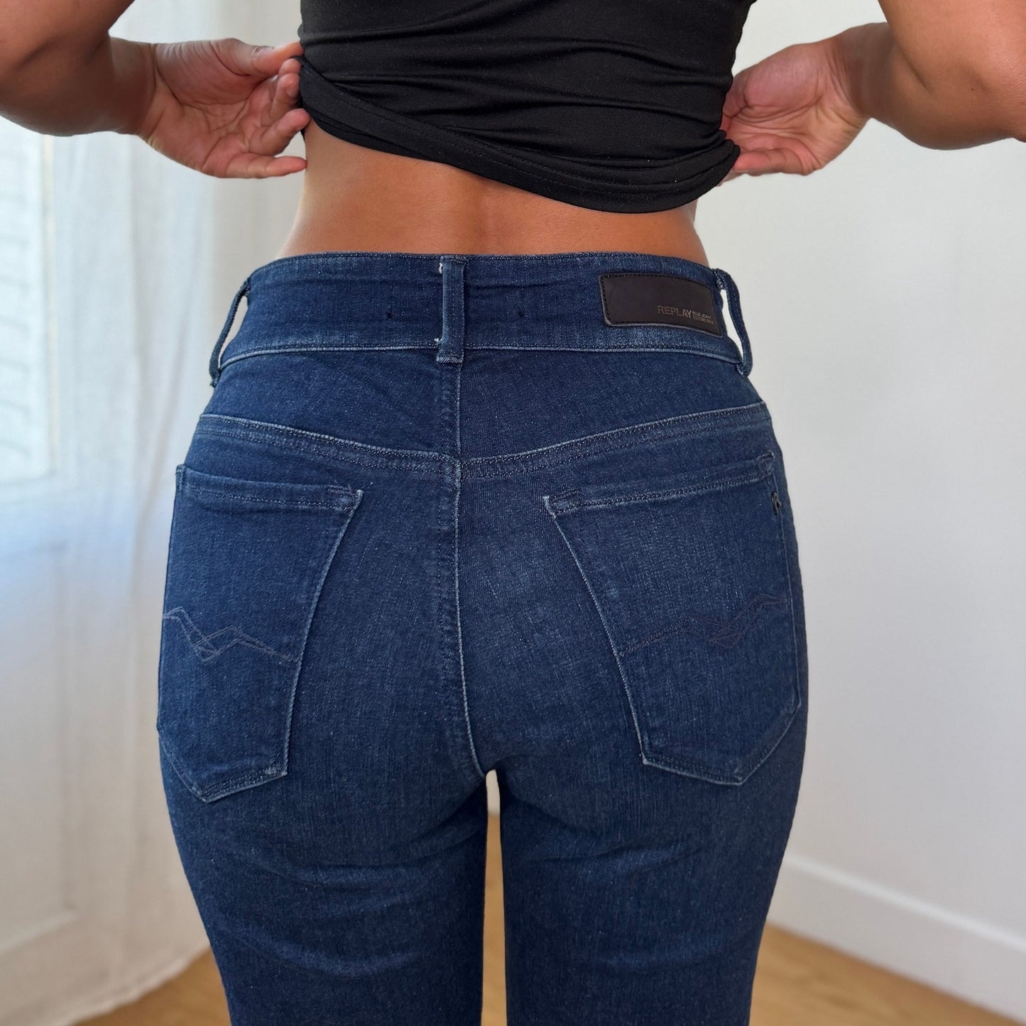 Vintage Replay Dark Wash Flared Jeans W29 L32 (S)