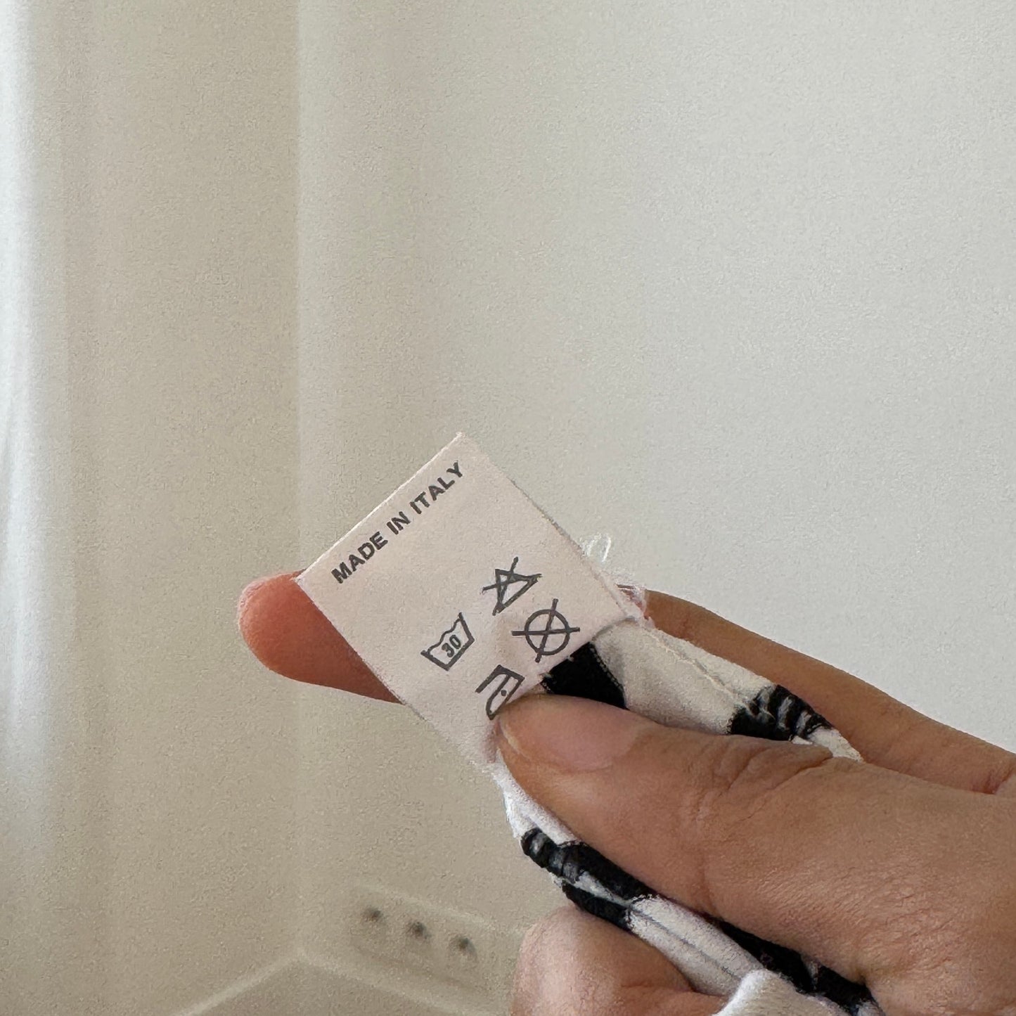 Vintage Italian Striped Slinky Asymmetrical Sleeve Top by Denny Rose (S)