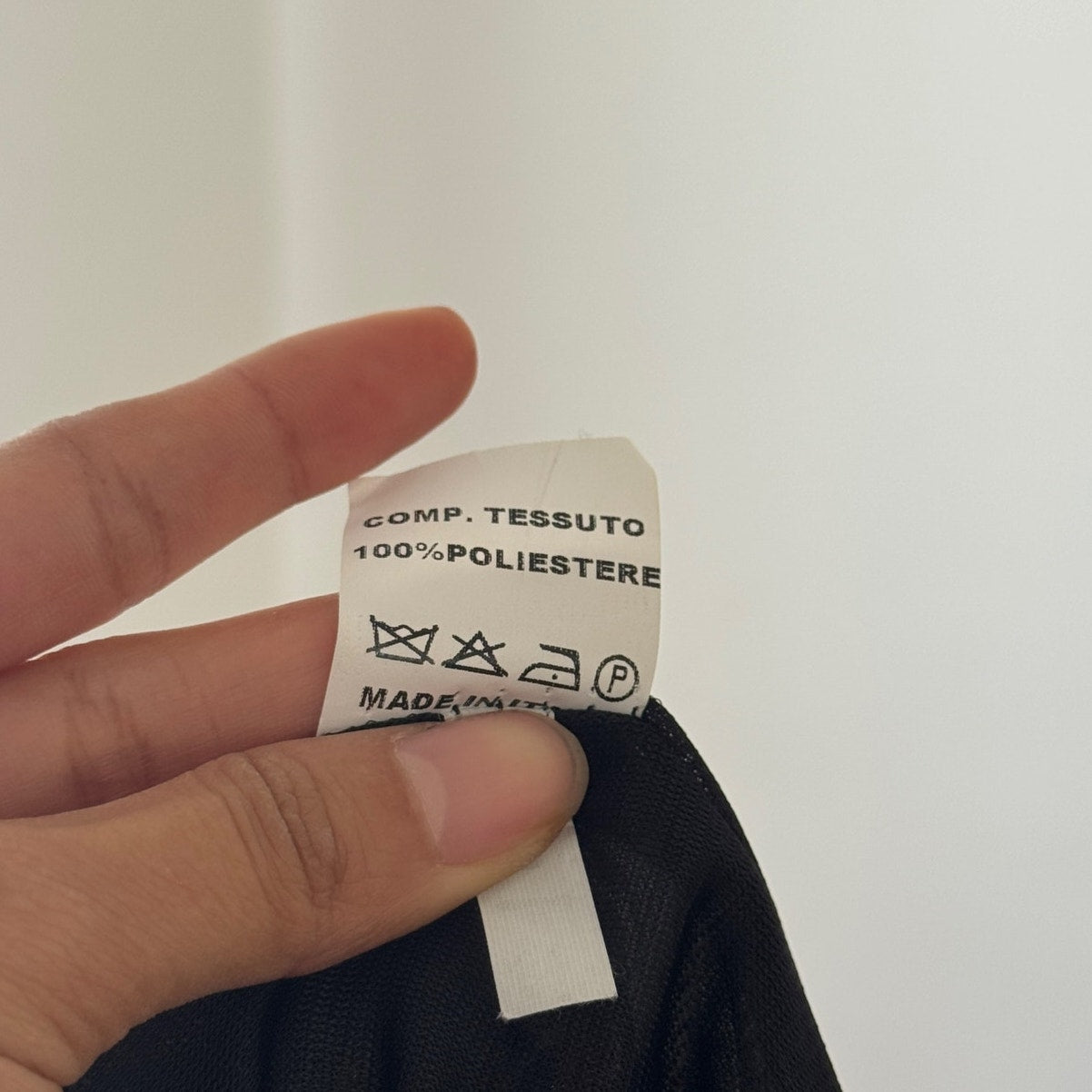 Vintage Italian Black Floral Mesh Midi Skirt Ruffle Hem Sheer (S)