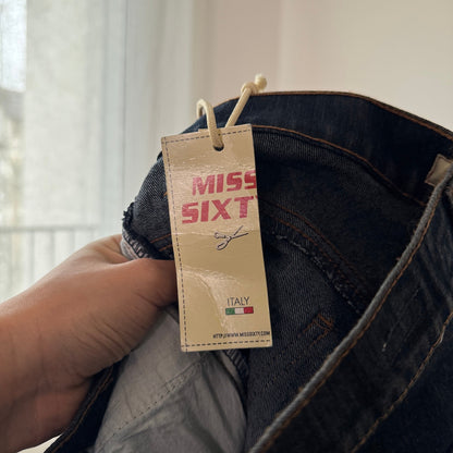 Vintage Miss Sixty Dark Wash Low Rise Flare Jeans Deadstock Denim (XS/S)