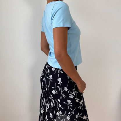 Vintage Fruit of the Loom Italian Graphic Baby Tee (S/M)