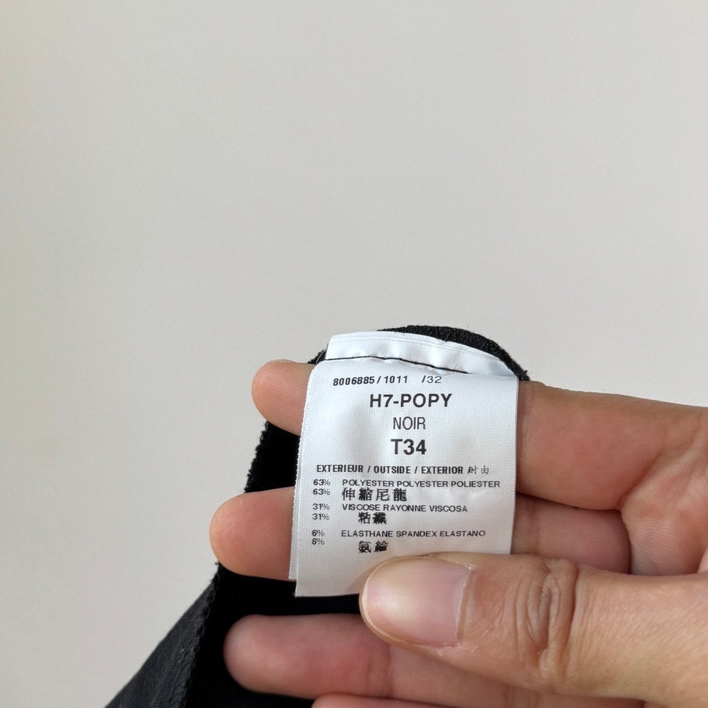 Vintage Black Capri Shorts Low Rise Y2K Morgan Polyester Viscose (XS/S)