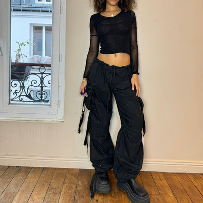 Vintage Goth Cargo Pants oversized (S)