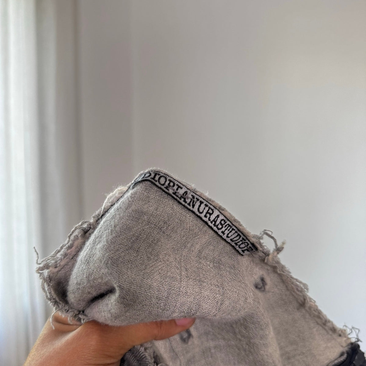 Vintage Italian Patchwork Knit Midi Skirt (S)
