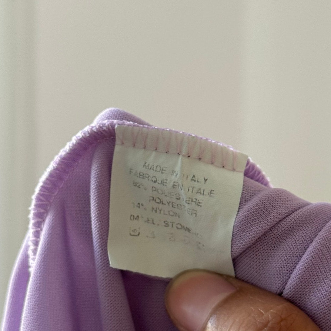 Vintage Italian Lilac Flared Sleeve Button Top (S)