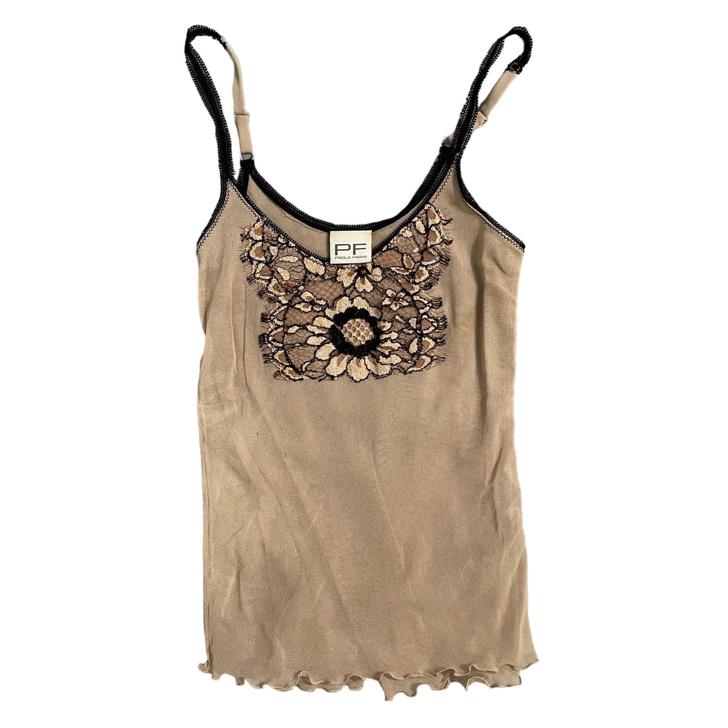 00s embroidered flower baby tank (XS/S)