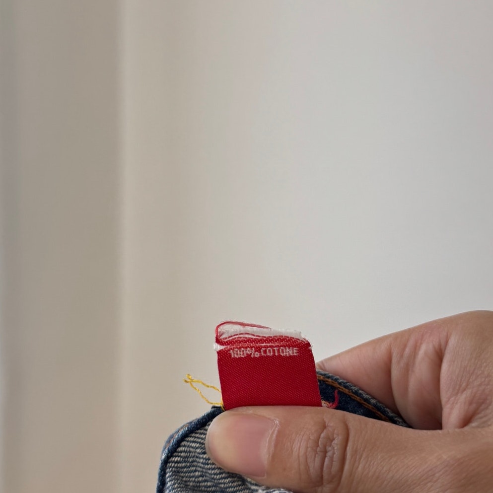 Vintage Italian Denim Mini Skirt Embroidered Sequin Floral 100% Cotton (S)