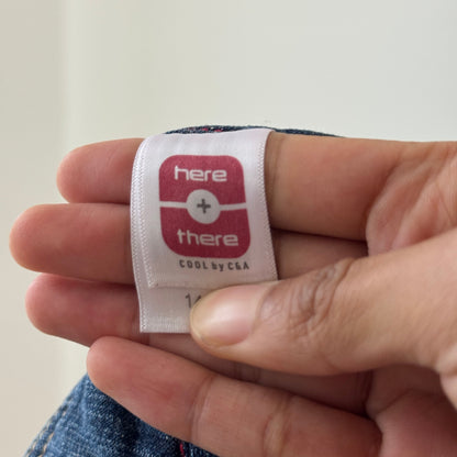 Vintage Y2K Denim Zip-Up Mini Dress (XXS/XS)