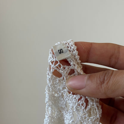 Vintage Euro crochet tank top (S)