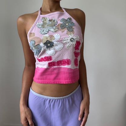 Deadstock Vintage Guru Cotton Halter Top (S/M)