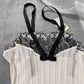 Vintage Y2K Ribbed Pointelle Cami Top Coquette Ballet Fits XS-M