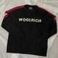 Vintage Woolrich Wool Knit Sweater Women Pullover Crew Neck (L) Logo Spell Out