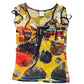 Vintage 2000s Short Sleeves Abstract Print T-shirt  (XS-M)