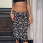 00s Floral Mesh Midi Skirt (XS/M)