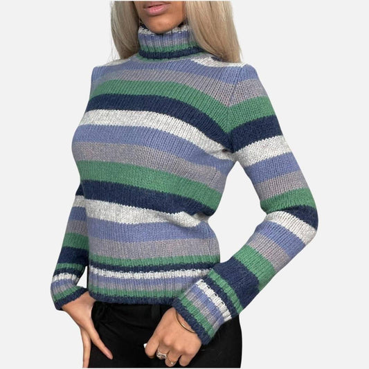 Vintage Y2K Woolrich Stripe Knit Sweater (M)