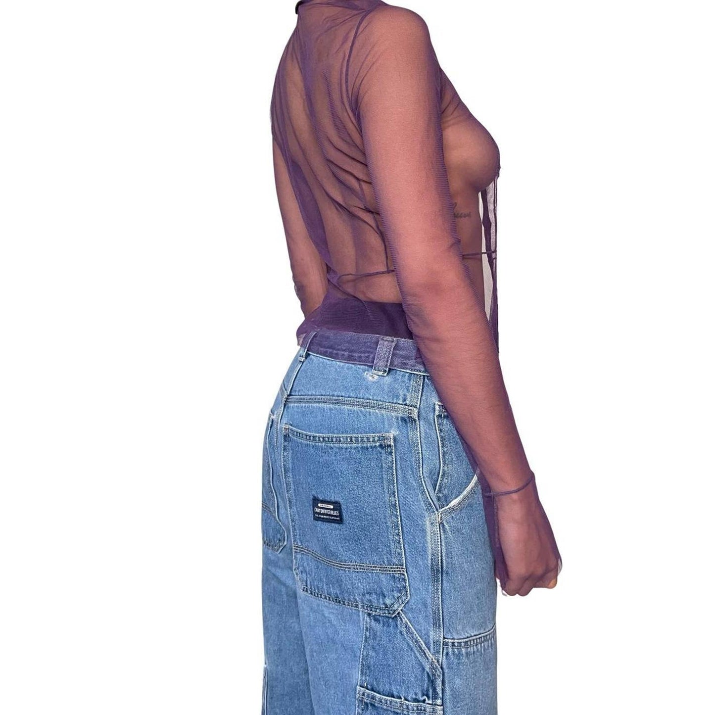 Vintage 2000s Pinko mesh cardigan (XS-S)