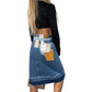 Deadstock - Italian Vintage Denim Midi Skirt (XS/S)